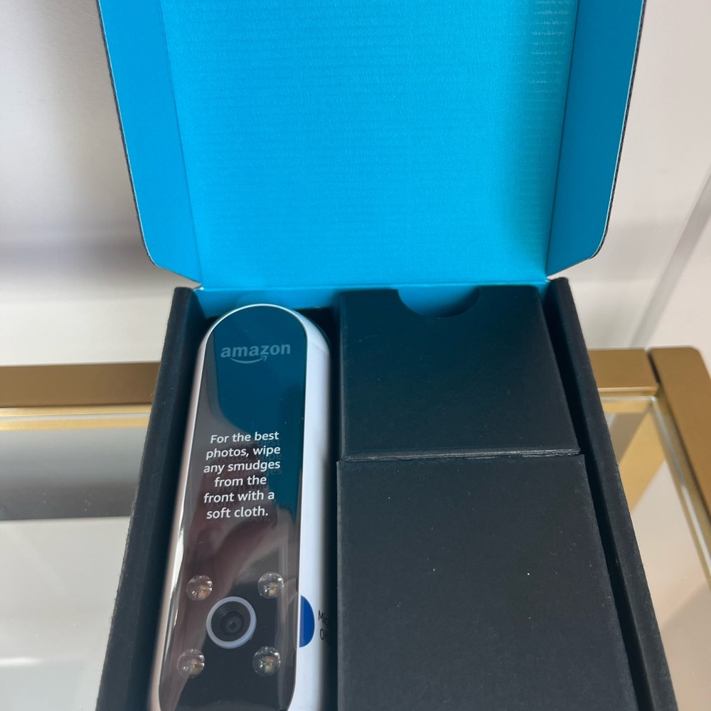 Amazon echo camera  new never opened - white